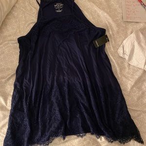Woman’s Torrid Blue Lace Tank